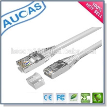 Câble de réseau Ethernet de qualité supérieure AUCAS / systimax ampli passe coulisse plat câble plat / cat5e utp rj45 échangé de cuivre